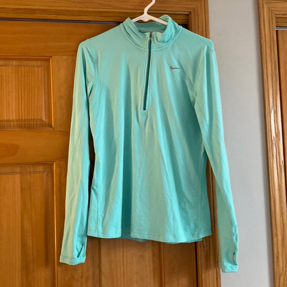 Nike Women’s Running Dri-Fit Turquoise 3/4 Zip